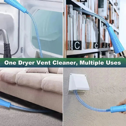 Dryer Vent Cleaner Kit Vacuum Attachment Bendable Dryer Lint Remover with Guide Screen Cleaning Hose Household Deep Cleaning