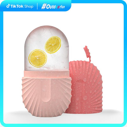Facial Tool，Ice Molds for Face and Eyes, Beauty Ice Roller Tube, DIY Cooling Facial Cube for Face, Eyes, Swelling, Soothing & Joint Massage, Outdoorfun