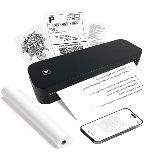 A4 Thermal Printer 203DPI Bluetooth Pocket Photo Document Printer Memo Note Tattoo Printing Wireless Inkless Thermal Printer