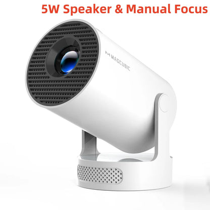 HY300 Pro + Ultra Projector 4K 720P Portable Projector with Wifi 6 BT5.4 Auto Vertical Keystone 5W Speaker 180 Rotation